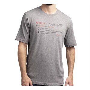 Travis Mathew Men's T-Shirt Size S Golf  Trail Magic Short Sleeve Gray (48)